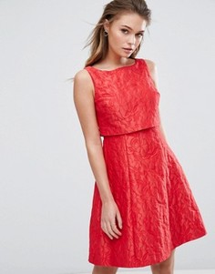 Фактурное жаккардовое платье Coast - Розовый