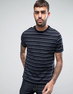 Футболка в полоску Burton Menswear - Темно-синий