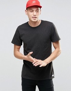 Меланжевая футболка HUF - Черный