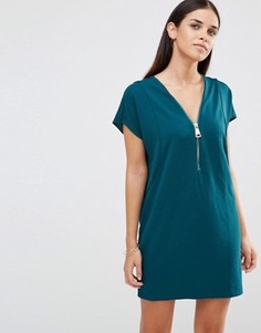Oversize-платье с молнией спереди AX Paris - Зеленый