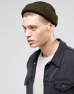 Шапка-бини цвета хаки ASOS - Зеленый