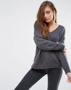 Свободный джемпер ASOS - Серый