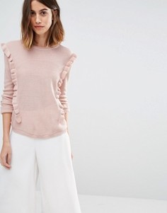 Джемпер с оборкой Vero Moda - Кремовый