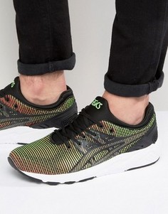 Кроссовки с отделкой хамелеон Asics Gel-Kayano Evo HN6D0 8873 - Зеленый
