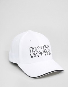 Белая бейсболка с логотипом BOSS Green By Hugo Boss - Черный