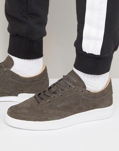 Серые замшевые кроссовки Reebok Club C 85 LST BD1899 - Серый