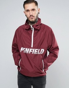 Бордовая легкая куртка через голову Penfield - Красный