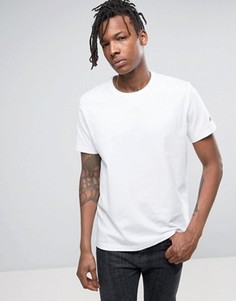 Футболка с логотипом на рукаве Champion - Белый