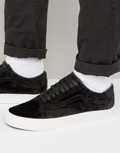 Черные замшевые премиум-кроссовки Vans Old Skool VA38G1JPX - Черный