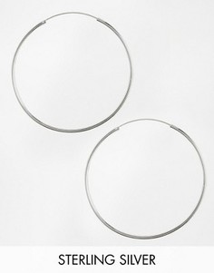 Серебряные серьги-кольца 60 мм ASOS - Серебряный