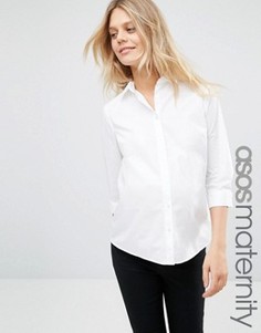 Рубашка для беременных с рукавами 3/4 ASOS Maternity - Белый