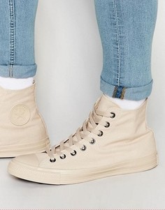 Высокие монохромные кеды Converse Chuck Taylor All Star - Бежевый