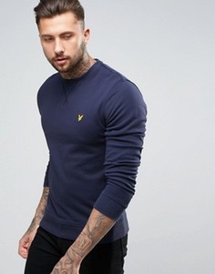 Темно-синий свитшот с круглым вырезом и логотипом в виде орла Lyle &amp; Scott - Темно-синий