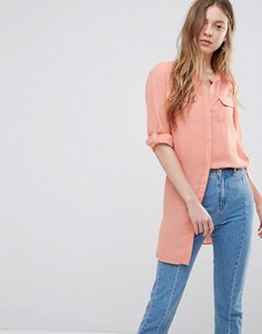 Удлиненная рубашка Vero Moda - Зеленый