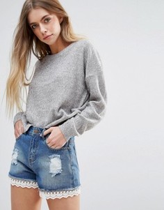 Джемпер с круглым вырезом Brave Soul - Серый