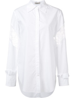 рубашка с кружевными вставками Nina Ricci