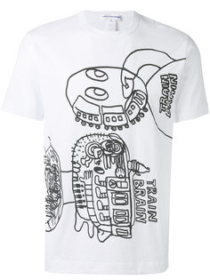 футболка с принтом train brain  Comme Des Garçons Shirt