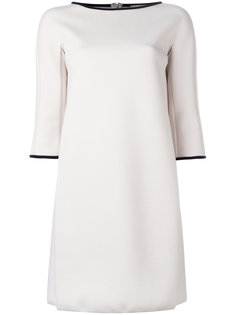 платье-шифт с контрастной отделкой S Max Mara