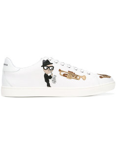 кеды Designer с нашивками Dolce &amp; Gabbana
