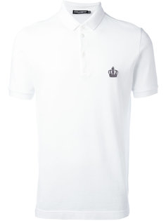 рубашка-поло с вышитым логотипом Dolce &amp; Gabbana