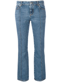 укороченные расклешенные джинсы Alexander McQueen