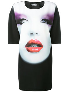 face print T-shirt dress Jeremy Scott