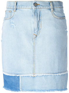 frayed straight denim skirt Vivienne Westwood Anglomania