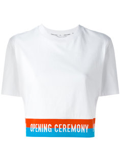 slogan trim T-shirt Opening Ceremony