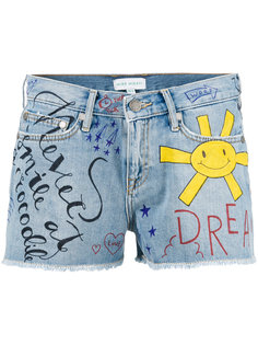 doddle print denim shorts Mira Mikati