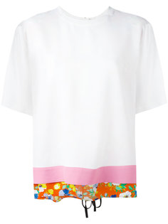 блузка с контрастной отделкой MSGM