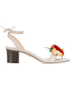 босоножки с цветком Charlotte Olympia