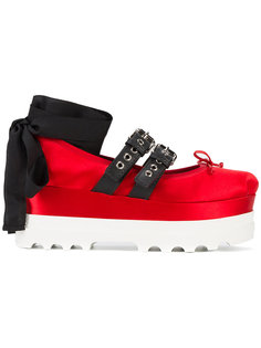 platform buckle ballerinas Miu Miu