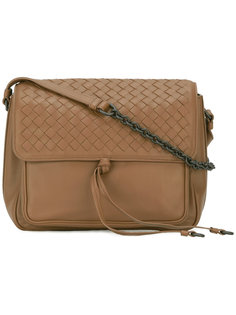 woven flap shoulder bag Bottega Veneta