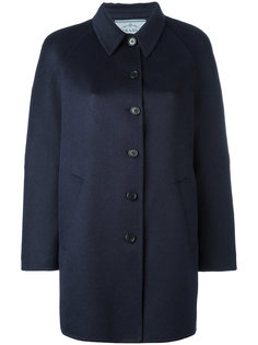 однобортное пальто Prada