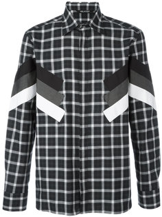 modernist long sleeve check shirt Neil Barrett