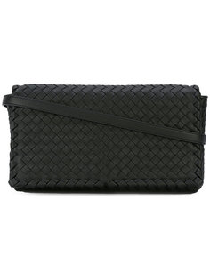 woven foldover satchel Bottega Veneta
