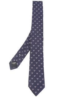 вышитый галстук Fendi
