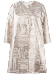 metallic cropped sleeve coat Gianluca Capannolo