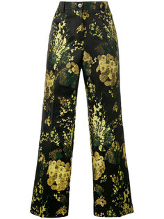 брюки Powell с жаккардовым цветочным узором Dries Van Noten