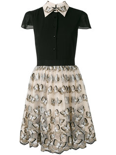 butterfly embroidered dress Alice+Olivia