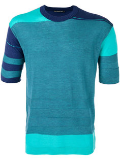 geometric pattern knitted T-shirt Issey Miyake Men