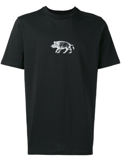 футболка с принтом свиньи  Oamc