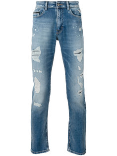 состаренные джинсы кроя слим Calvin Klein Jeans