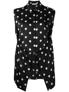 polka dot patterned top Christian Wijnants