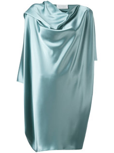 draped metallic dress Gianluca Capannolo