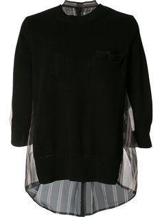 panelled sweater Sacai