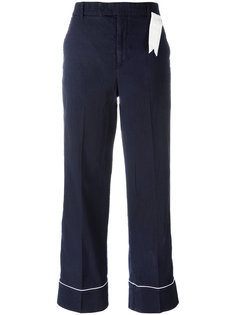 contrast trim trousers  The Gigi