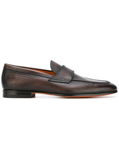 фактурные лоферы Santoni