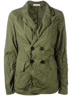 double breasted rain jacket Marni