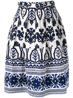 flared printed skirt  Samantha Sung